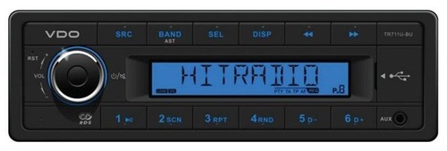 Vdo tr711u autoradio - tr711u-bu,
