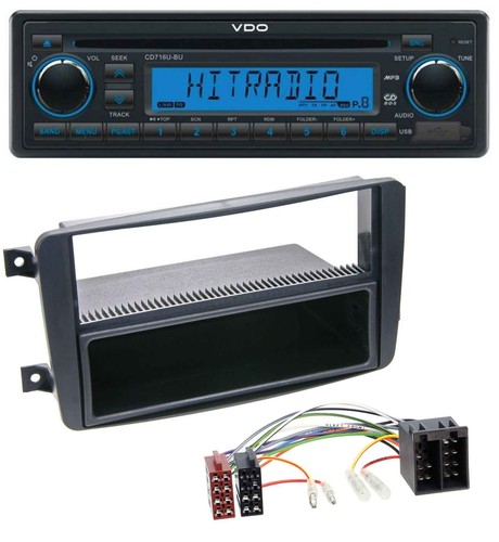 Autoradio vdo aux mp3 1din - 1din, cd