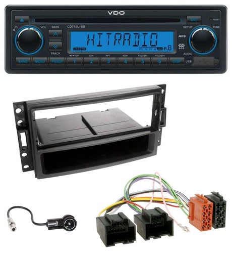 Autoradio vdo aux mp3 1din - 1din, cd